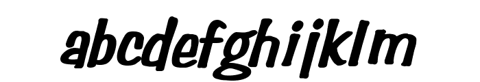 Simpson Heavy Italic Font LOWERCASE