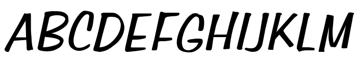 Simpson Italic Font UPPERCASE