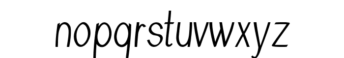 Sinsure-CondensedRegular Font LOWERCASE