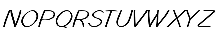 SinsureItalic Font UPPERCASE