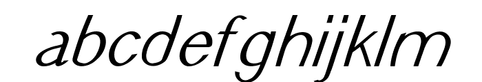 SinsureItalic Font LOWERCASE