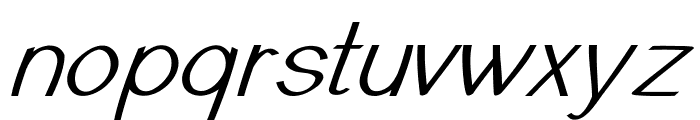 SinsureItalic Font LOWERCASE