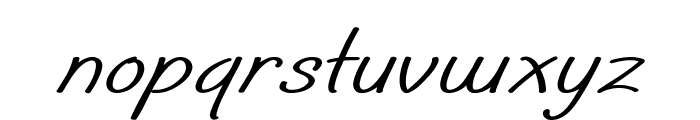 SixPence-BoldItalic Font LOWERCASE