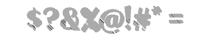 Signscape Sans Angle Shadow Font OTHER CHARS