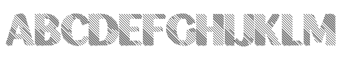 Signscape Sans Angle Shadow Font UPPERCASE