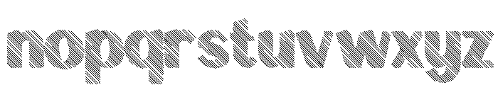 Signscape Sans Angle Shadow Font LOWERCASE