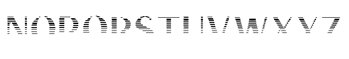 Signscape Sans Fade Font UPPERCASE
