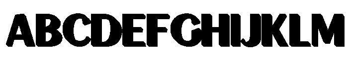 Signscape Sans Shadow Font UPPERCASE