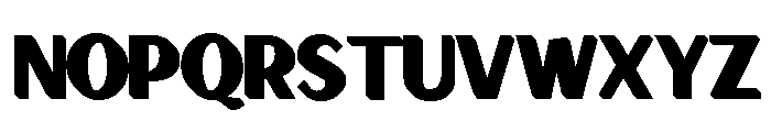 Signscape Sans Shadow Font UPPERCASE