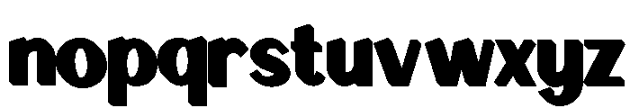 Signscape Sans Shadow Font LOWERCASE