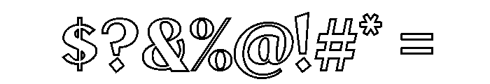 Signscape Sans Stroke Font OTHER CHARS
