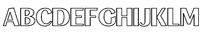 Signscape Sans Stroke Font UPPERCASE