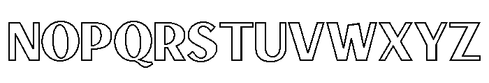 Signscape Sans Stroke Font UPPERCASE