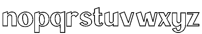 Signscape Sans Stroke Font LOWERCASE