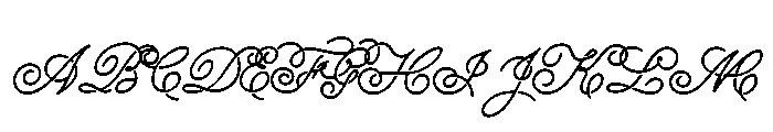 Signscape Script Crop Round Font UPPERCASE