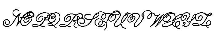 Signscape Script Crop Round Font UPPERCASE