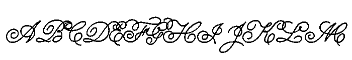 Signscape Script Regular Font UPPERCASE