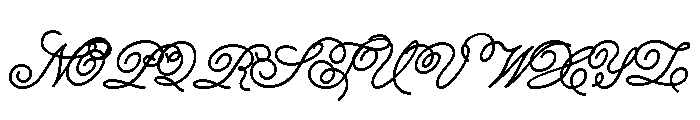 Signscape Script Regular Font UPPERCASE