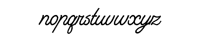 Signscape Script Regular Font LOWERCASE