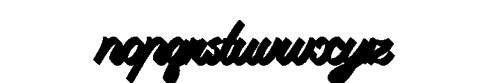 Signscape Script Shadow Font LOWERCASE