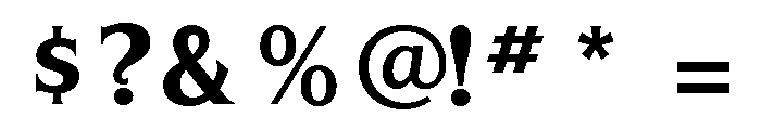 Silverado Bold Font OTHER CHARS