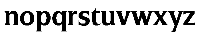 Silverado Bold Font LOWERCASE