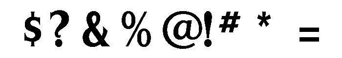 Silverado Condensed Bold Font OTHER CHARS