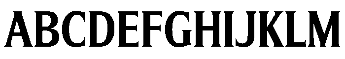 Silverado Condensed Bold Font UPPERCASE