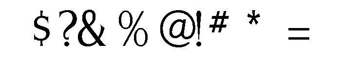 Silverado Condensed Light Font OTHER CHARS