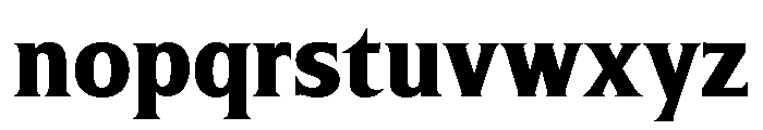 Silverado Extra Bold Font LOWERCASE