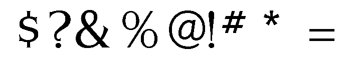 Silverado Light Font OTHER CHARS