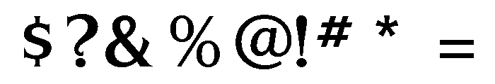 Silverado Medium Font OTHER CHARS