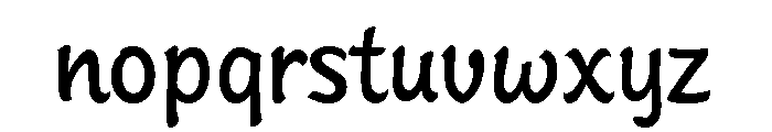 Sinclair Script Light Font LOWERCASE