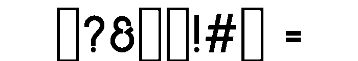 Sinclaire Bold Font OTHER CHARS