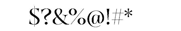 Sinete Regular Font OTHER CHARS