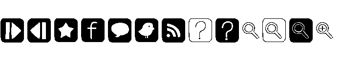 Singela Extras Font UPPERCASE
