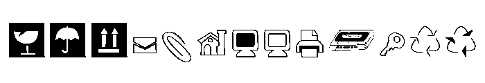 Singela Extras Font LOWERCASE