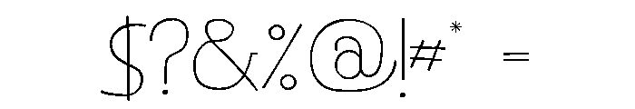 Singela Regular Font OTHER CHARS