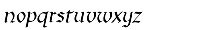 SJURecord Oblique Font LOWERCASE