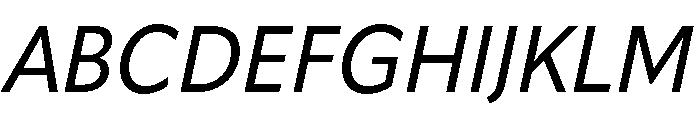 Skeena Light Italic Font UPPERCASE