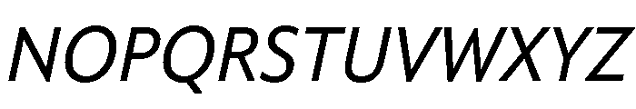 Skeena Light Italic Font UPPERCASE