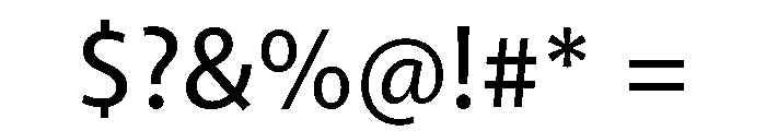 Skeena Medium Font OTHER CHARS