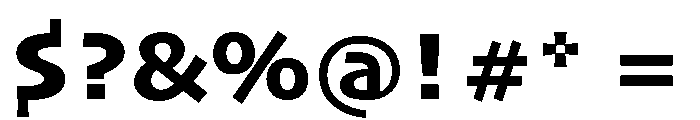 Skia CC Bold Font OTHER CHARS