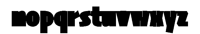 Skia CC Compressed Black Font LOWERCASE