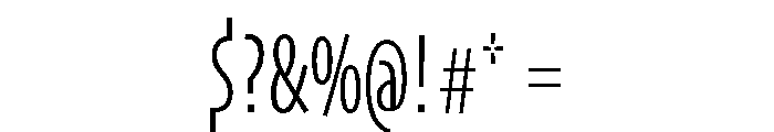 Skia CC Compressed Light Font OTHER CHARS