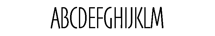 Skia CC Compressed Light Font UPPERCASE