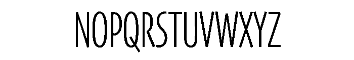 Skia CC Compressed Light Font UPPERCASE