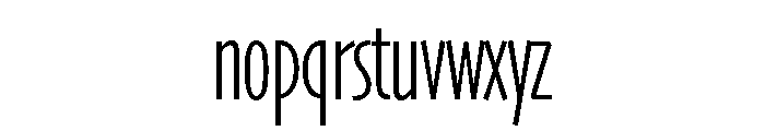 Skia CC Compressed Light Font LOWERCASE