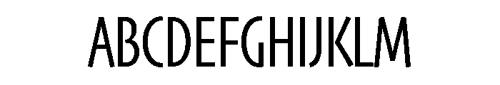 Skia CC Compressed Regular Font UPPERCASE