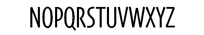 Skia CC Compressed Regular Font UPPERCASE